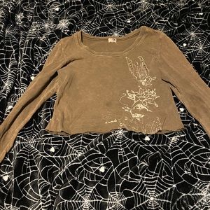fairy grunge crop long sleeve